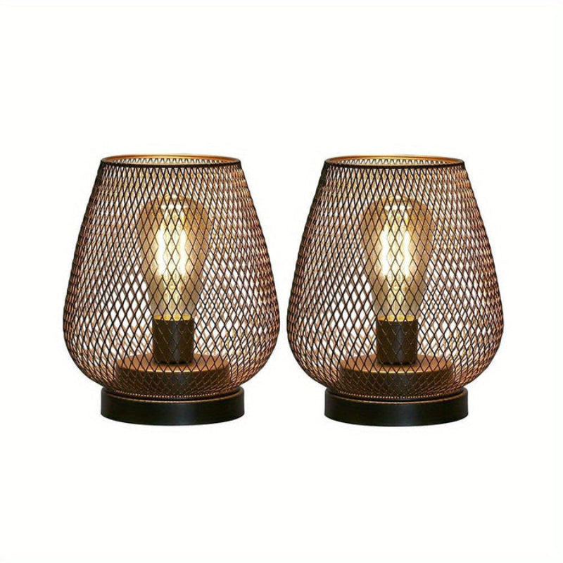 Novella Bedside Lamps Set – Modern Industrial Design with Cozy Ambient Lighting