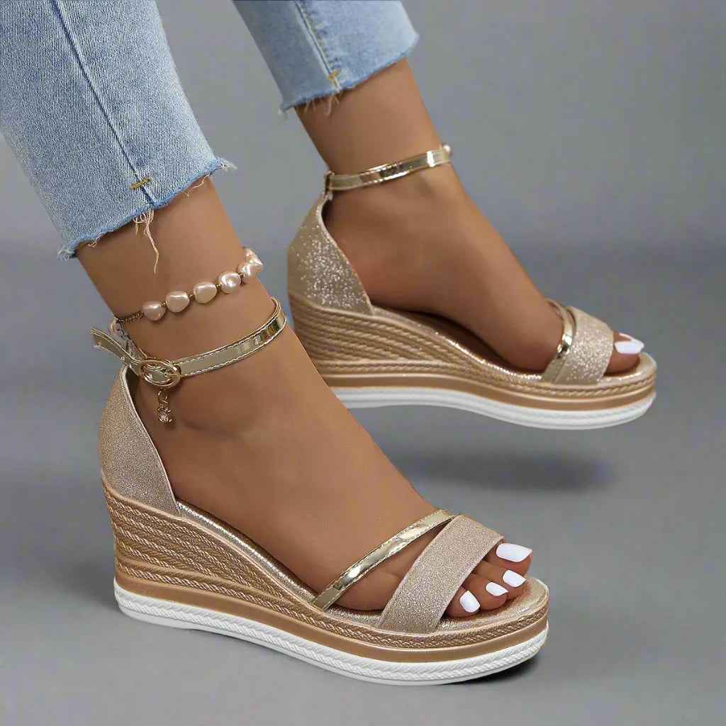 Ava Women's Classic Wedge Sandals – Comfortable and Stylish Footwear