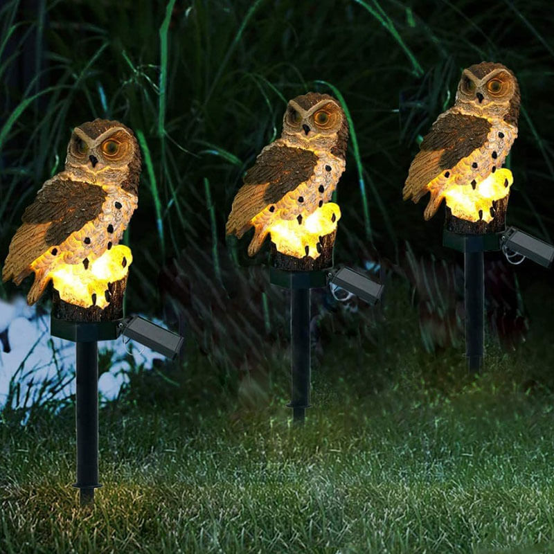 Seren Outdoor Solar Garden Lamp – Eco-Friendly Owl Design for Cozy Ambiance
