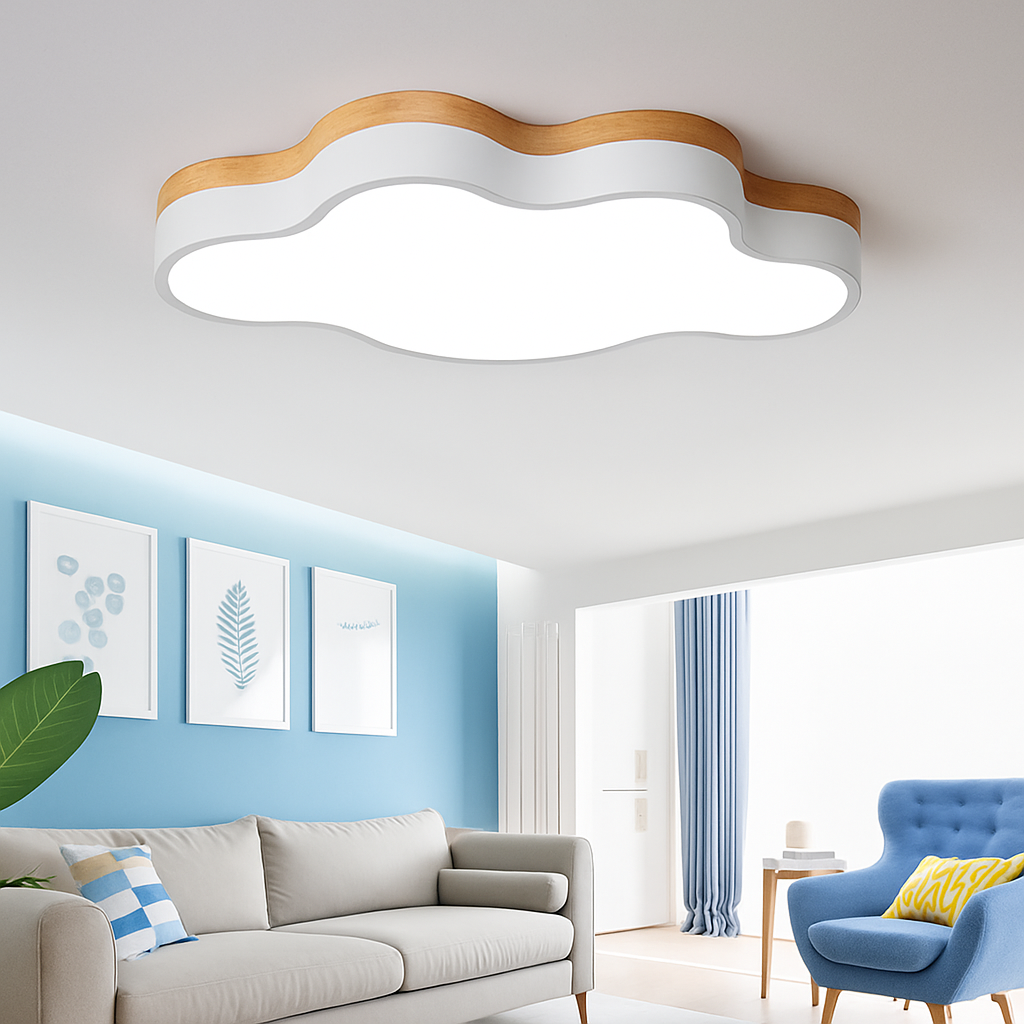 Velisse Modern LED Ceiling Light Fixture – Dimmable Cloud Design for Cozy Spaces