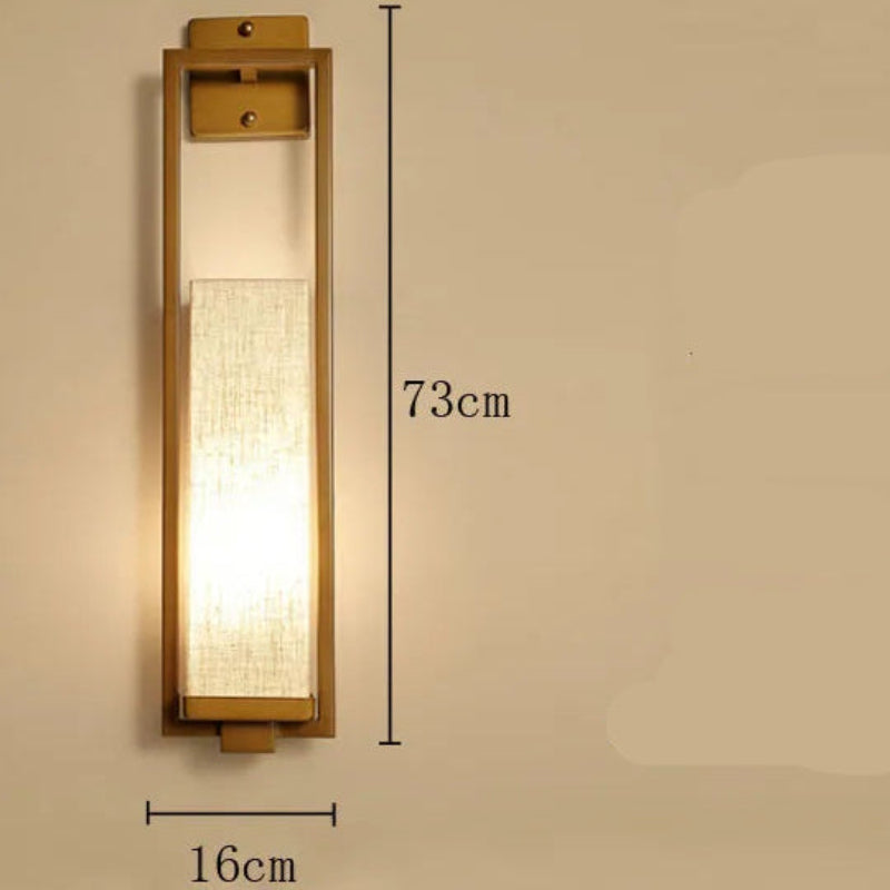 Cascading Chinese Wall Lamp – Elegant Fabric Sconce for Cozy Spaces