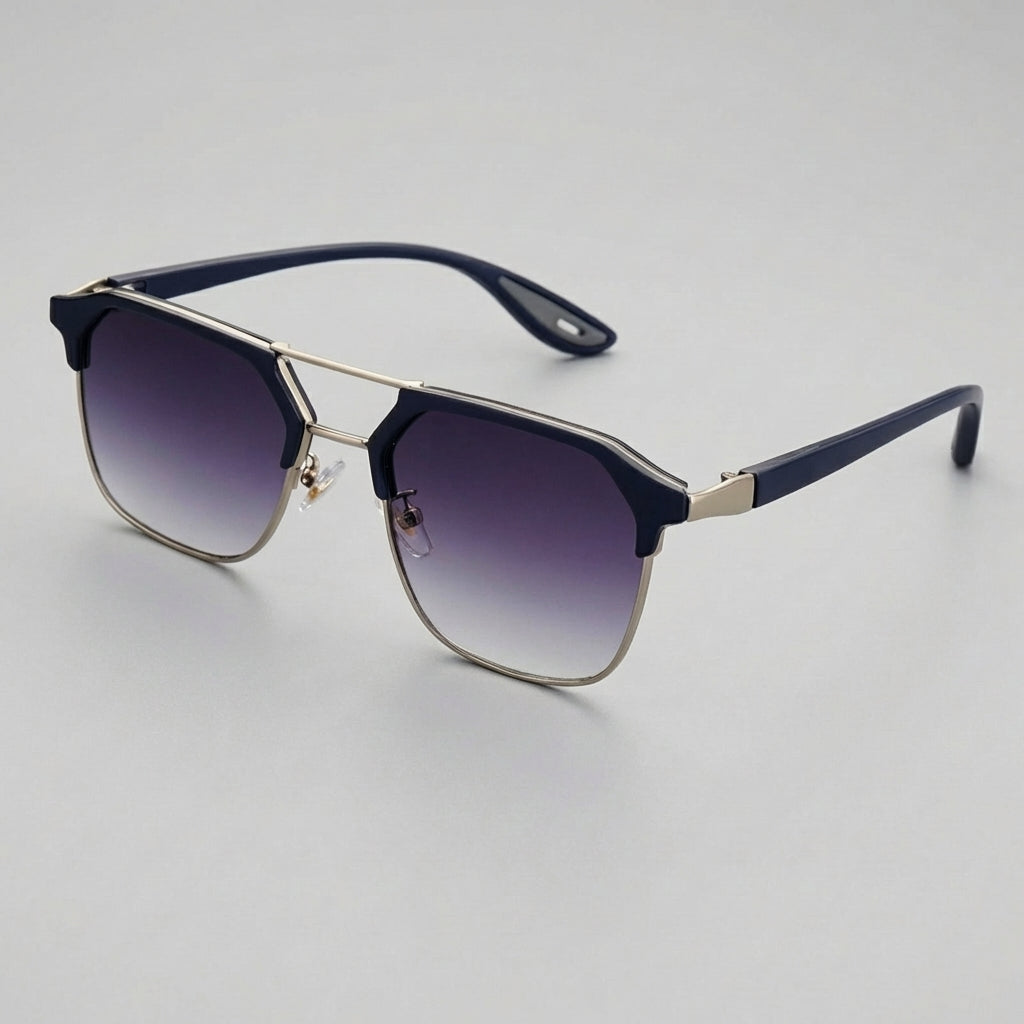 Orion Men's Stylish Sunglasses – Classic Clubmaster Design with UV400 Protection