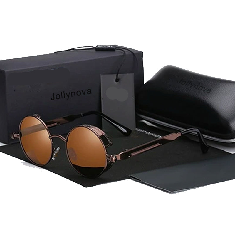 Samson Men's Sunglasses – Polarized Steampunk Style with UV Protection