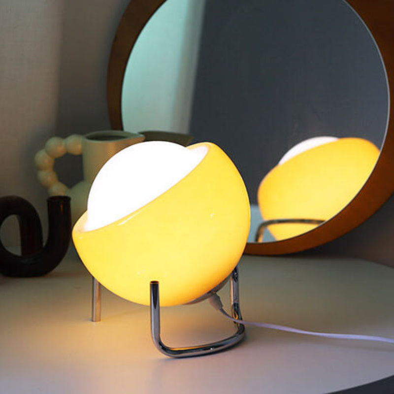 Nora Modern Orange Glass Table Lamp – Stylish Accent for Any Room
