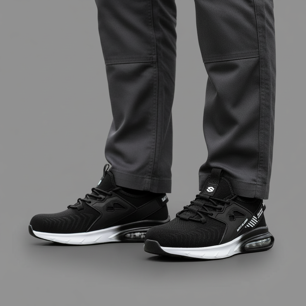 Robo Men's Work Boots – Steel Toe Protection & Slip-Resistant Comfort