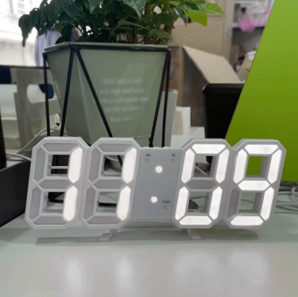 Nexis Modern 3D LED Digital Wall Clock – Stylish Decor for Contemporary Spaces