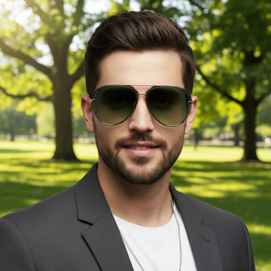 Vale Aviator Sunglasses – Retro Design with UV400 Protection for All-Day Comfort