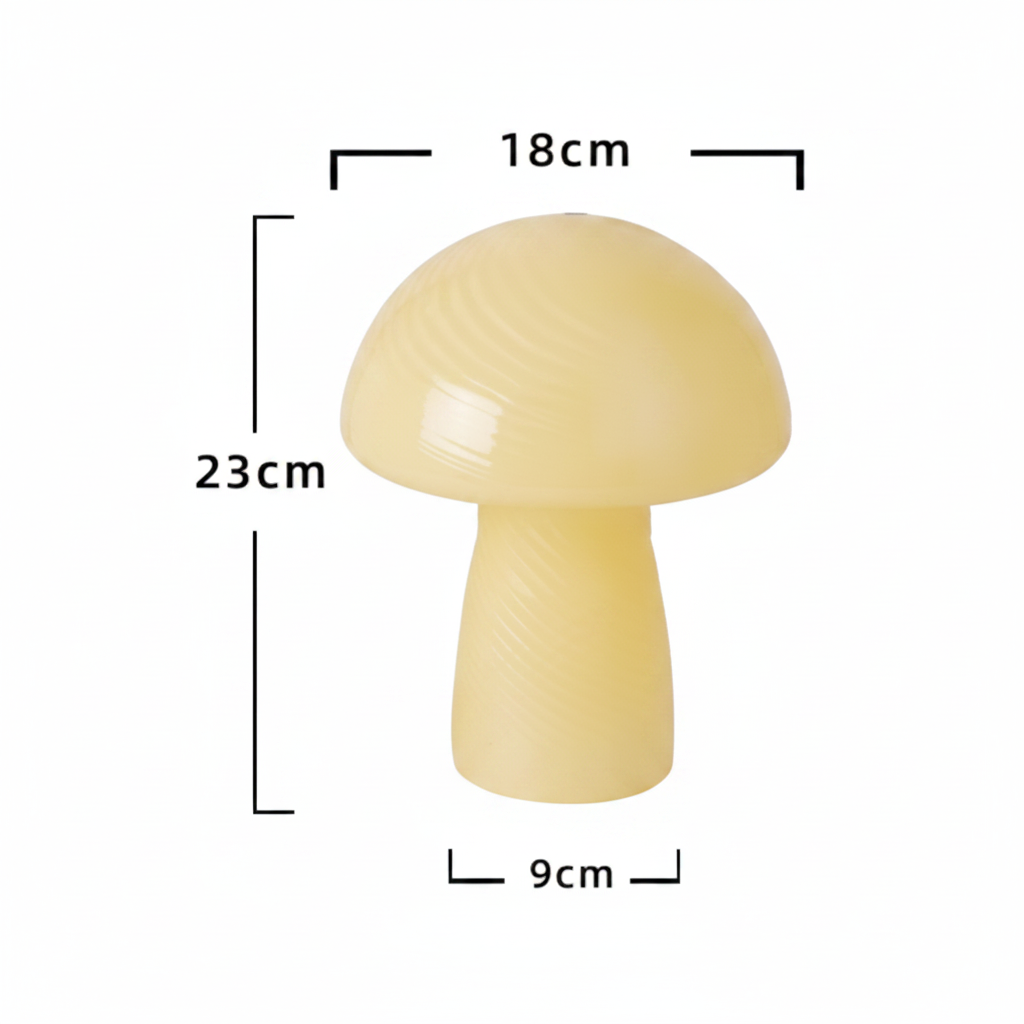 Delyra Cylindrical Trendy Table Lamp – Stylish Glass Design for Bedroom Ambiance