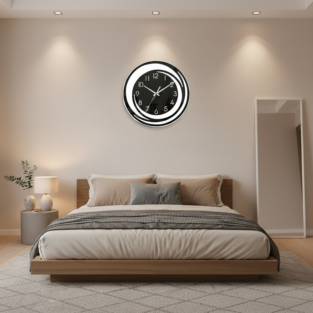 Sora Modern Wall Clock – Sleek Acrylic Design for Minimalist Spaces