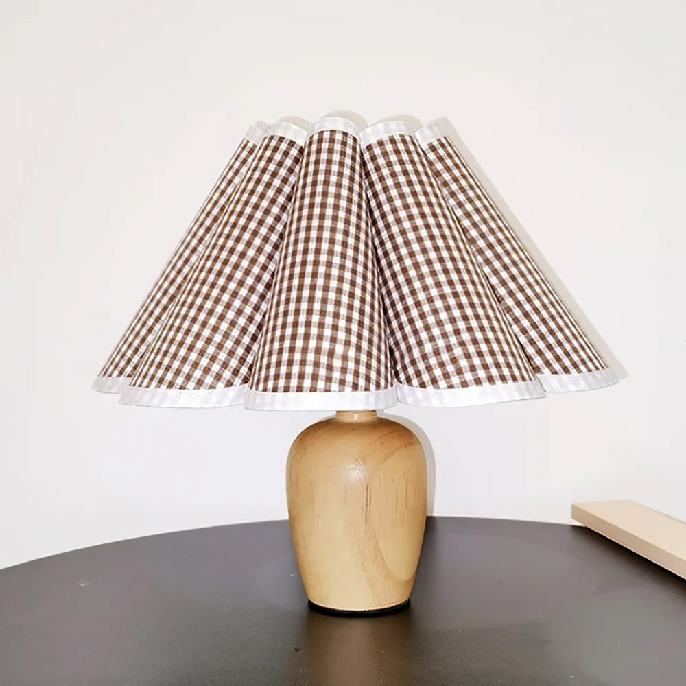 Vela Modern Table Lamp – Stylish Fabric Shade for Cozy Bedroom Ambiance
