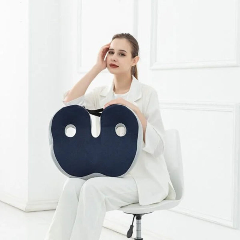 Ari Adjustable Memory Foam Seat Cushion – Ergonomic Design for Back Comfort