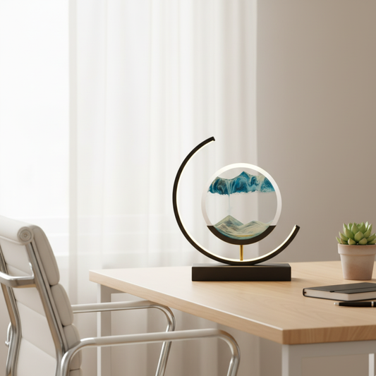 Aero Relaxing LED Table Lamp – Dynamic Sand Art for Serene Atmosphere
