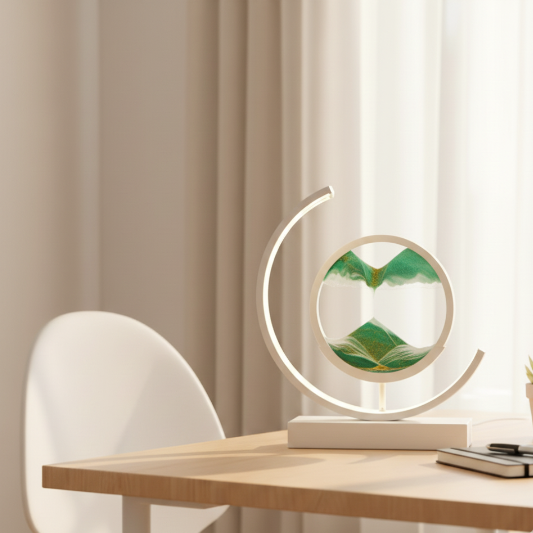 Aero Relaxing LED Table Lamp – Dynamic Sand Art for Serene Atmosphere