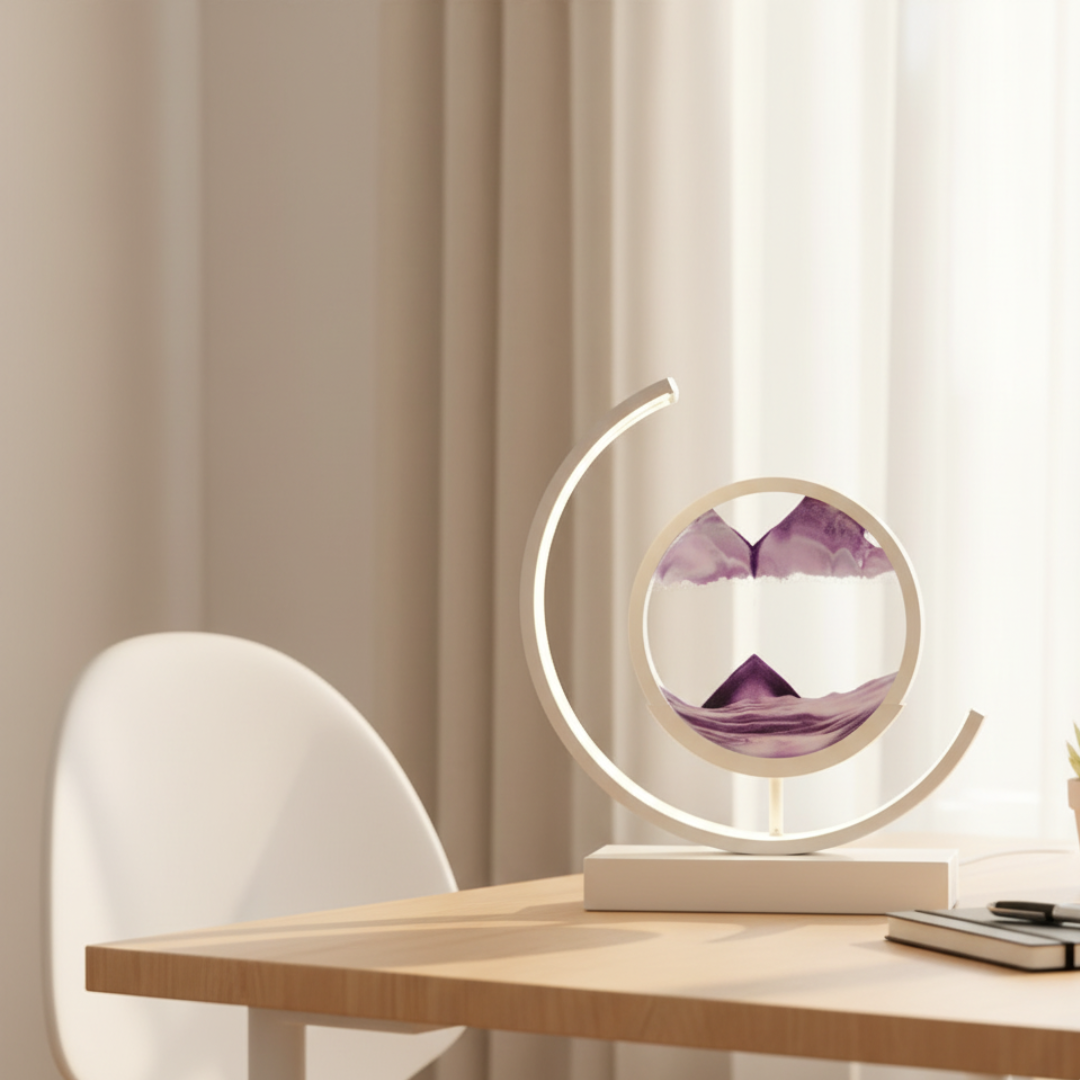 Aero Relaxing LED Table Lamp – Dynamic Sand Art for Serene Atmosphere