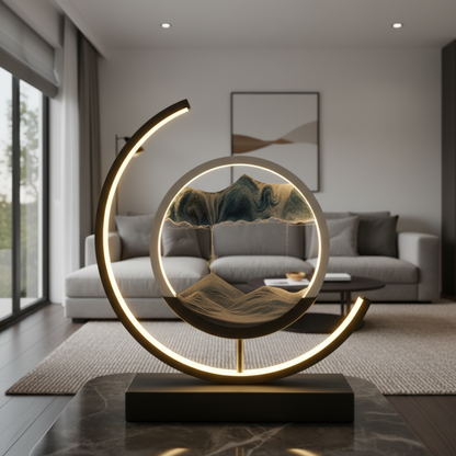 Aero Relaxing LED Table Lamp – Dynamic Sand Art for Serene Atmosphere