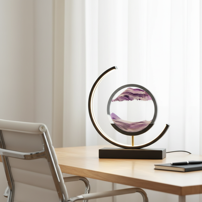 Aero Relaxing LED Table Lamp – Dynamic Sand Art for Serene Atmosphere