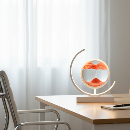 Aero Relaxing LED Table Lamp – Dynamic Sand Art for Serene Atmosphere