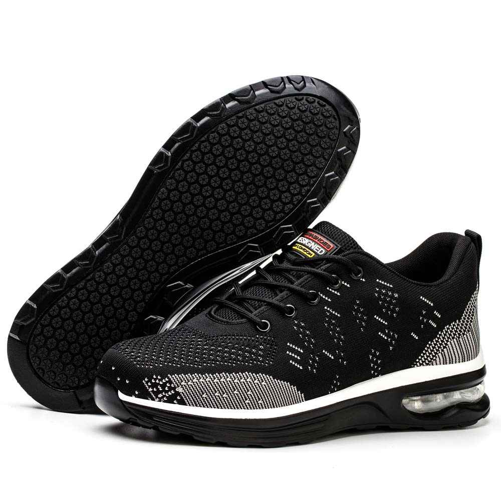 Asher Men's Safety Shoes – Steel Toe Protection with Non-Slip Comfort
