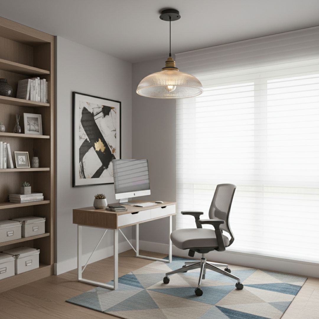 Aureglint Modern Glass Pendant Lighting – Adjustable Height for Cozy Kitchens