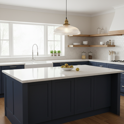 Aureglint Modern Glass Pendant Lighting – Adjustable Height for Cozy Kitchens