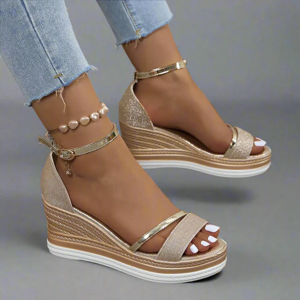 Ava Women's Classic Wedge Sandals – Comfortable and Stylish Footwear