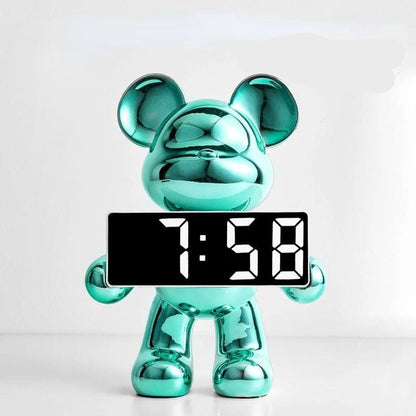 Bearly Modern Decorative Alarm Clock – Intelligent LED Display with Unique Design