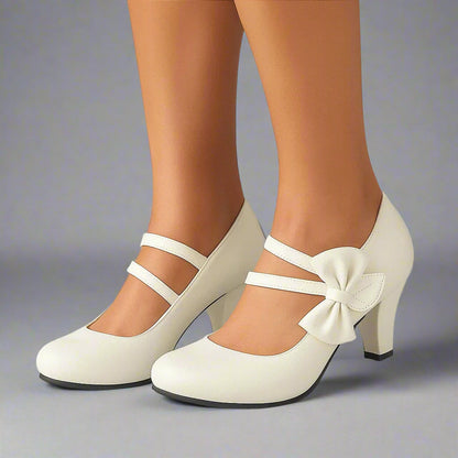 Isabella Women's  Heels – Stylish Bow Design with All-Day Comfort
