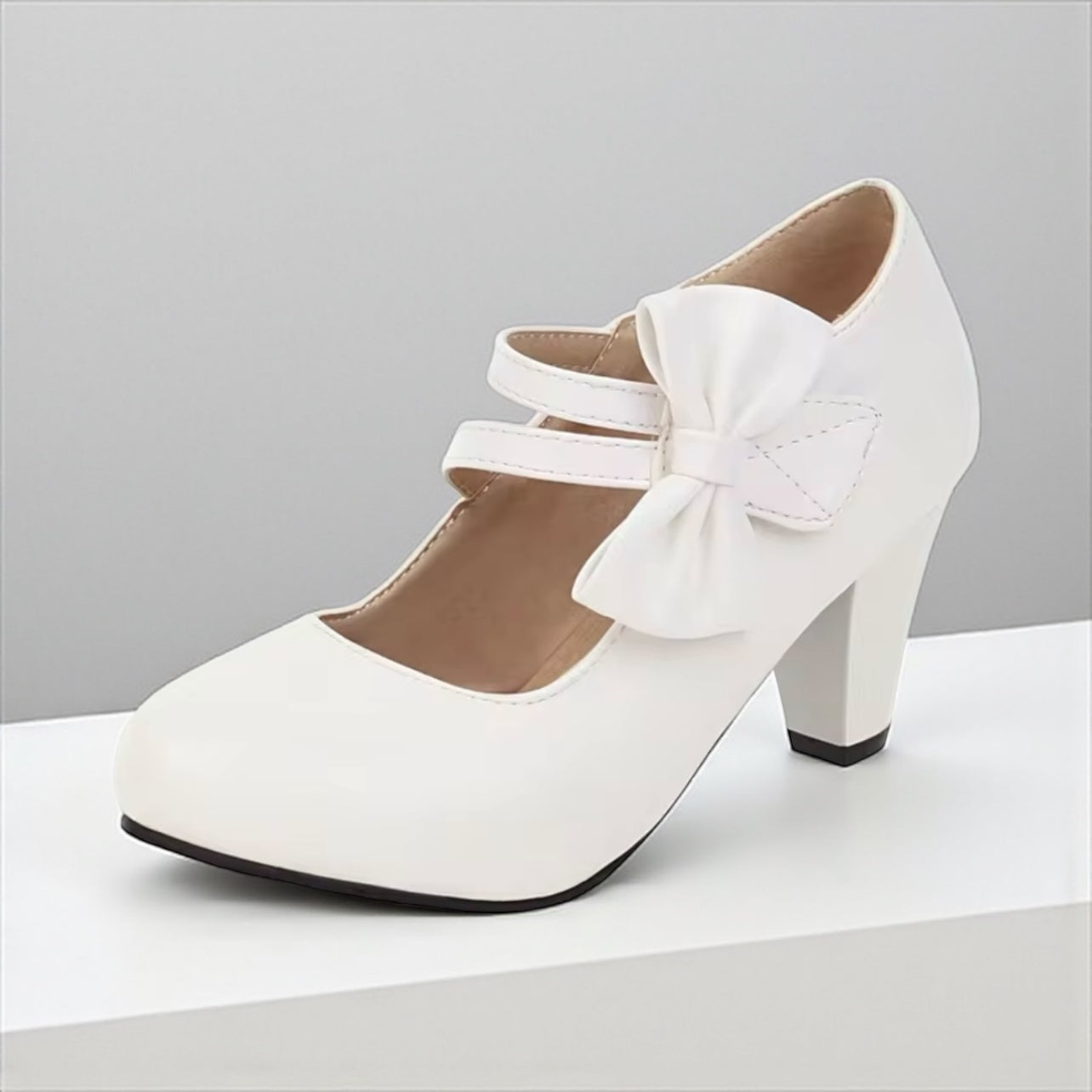 Isabella Women's  Heels – Stylish Bow Design with All-Day Comfort