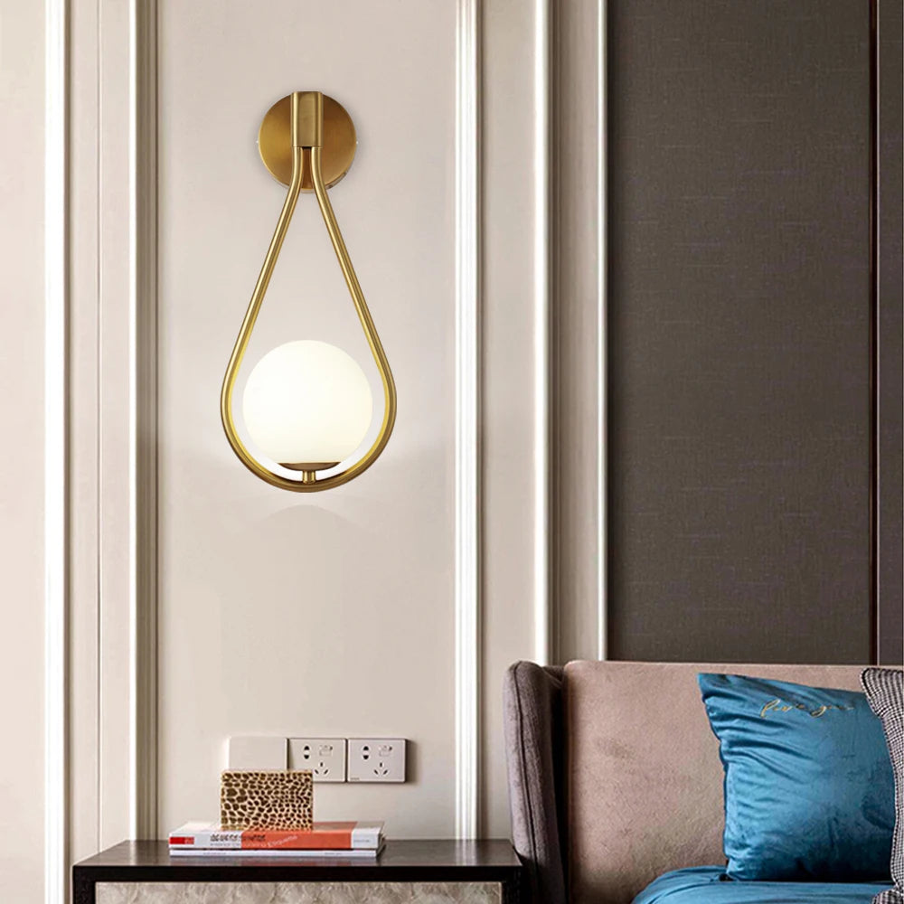Bola Mid-Century Wall Sconce – Elegant Design for Cozy Home Lighting