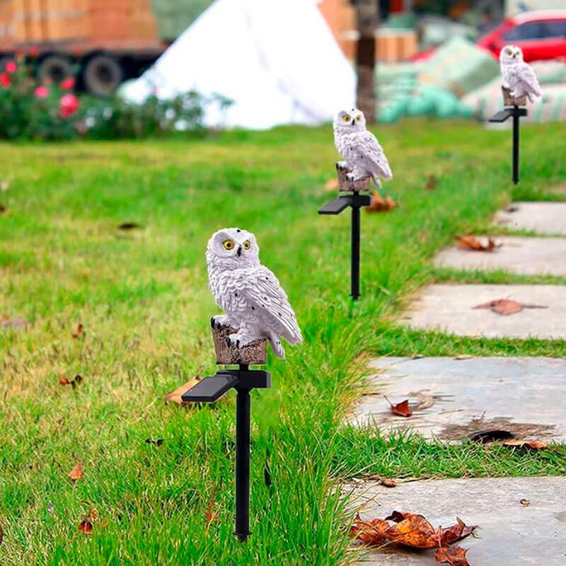 Seren Outdoor Solar Garden Lamp – Eco-Friendly Owl Design for Cozy Ambiance