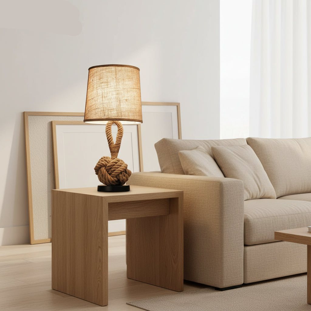 Rove Modern Bedside Lamp – Stylish Fabric Shade for Cozy Bedroom Ambiance