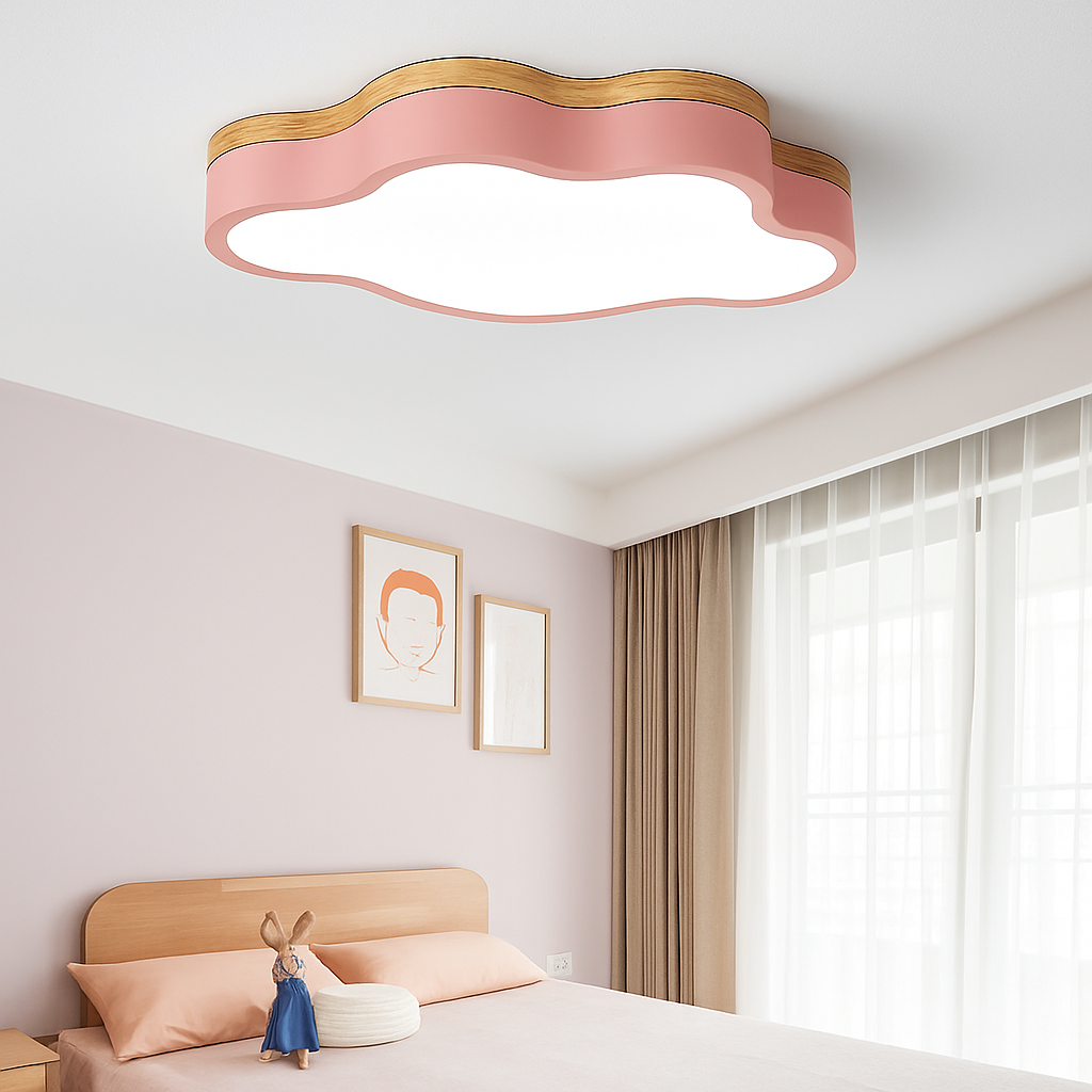 Velisse Modern LED Ceiling Light Fixture – Dimmable Cloud Design for Cozy Spaces