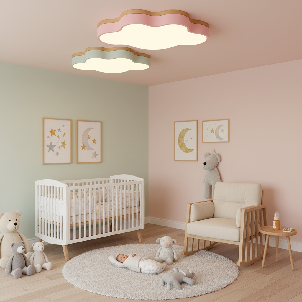Velisse Modern LED Ceiling Light Fixture – Dimmable Cloud Design for Cozy Spaces