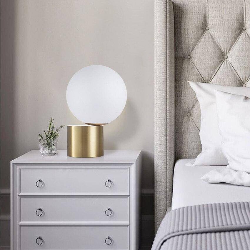 Jorissa Modern Bedroom Table Lamp – Elegant Gold Base with Soft Ambient Light