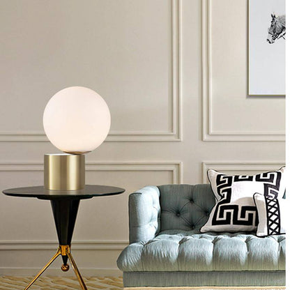 Jorissa Modern Bedroom Table Lamp – Elegant Gold Base with Soft Ambient Light