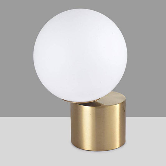 Jorissa Modern Bedroom Table Lamp – Elegant Gold Base with Soft Ambient Light