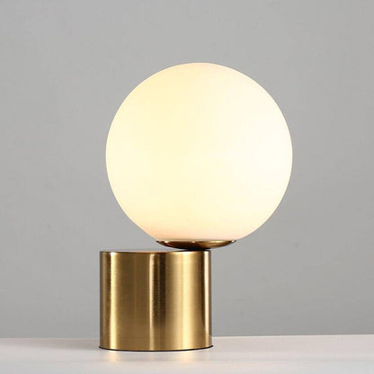 Jorissa Modern Bedroom Table Lamp – Elegant Gold Base with Soft Ambient Light