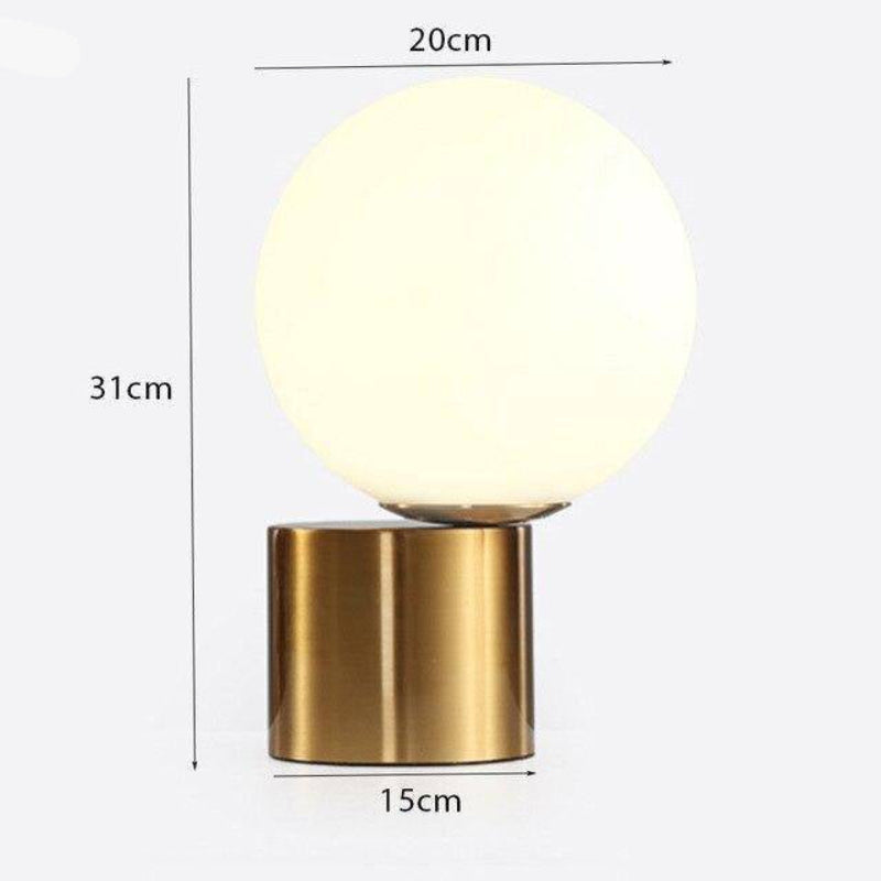 Jorissa Modern Bedroom Table Lamp – Elegant Gold Base with Soft Ambient Light