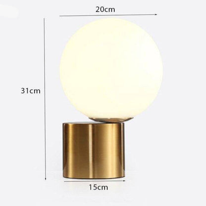 Jorissa Modern Bedroom Table Lamp – Elegant Gold Base with Soft Ambient Light
