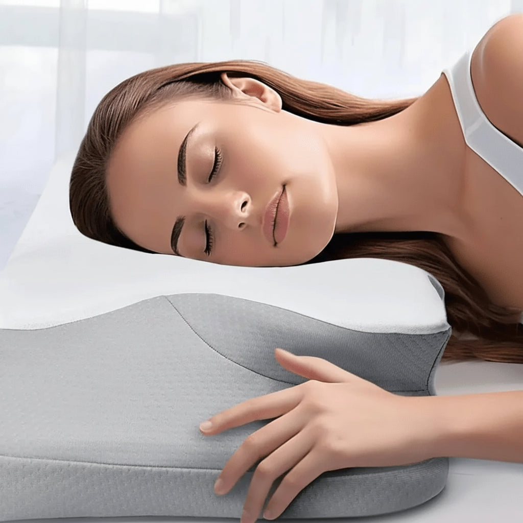 Lunelle Best Pillow for Side Sleepers – Support Memory Foam for Neck Relief