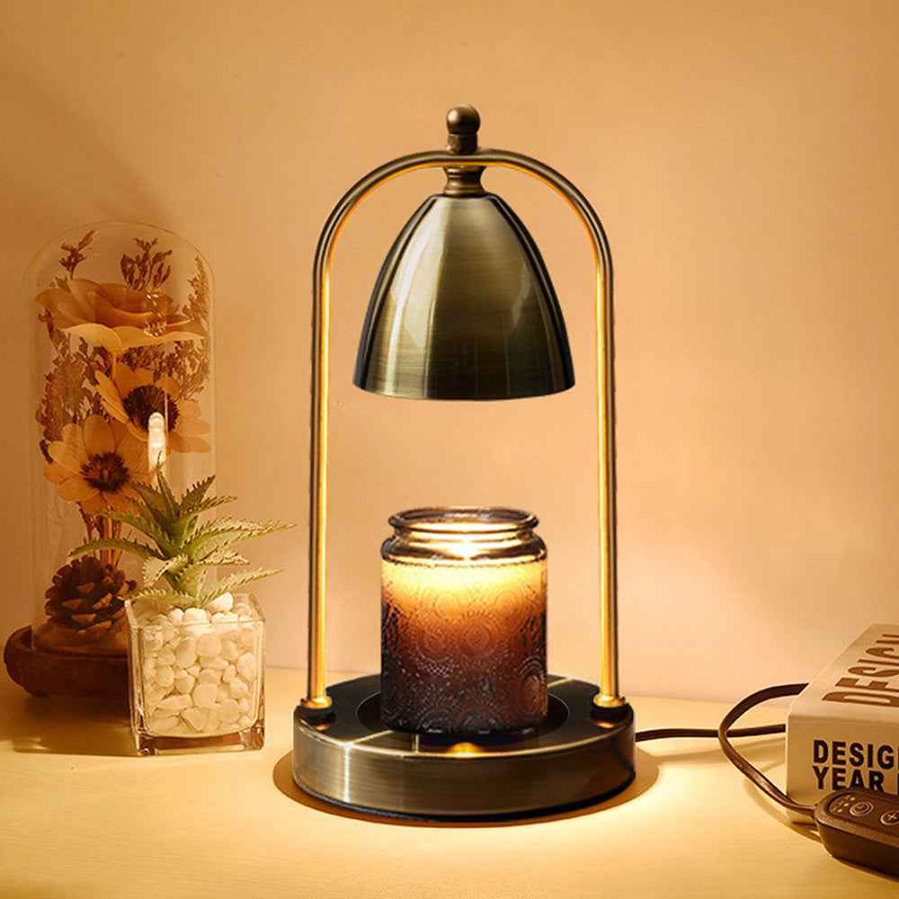 Candleton Elegant Iron Warming Lamp – Dimmable Timer for Safe Aromatherapy
