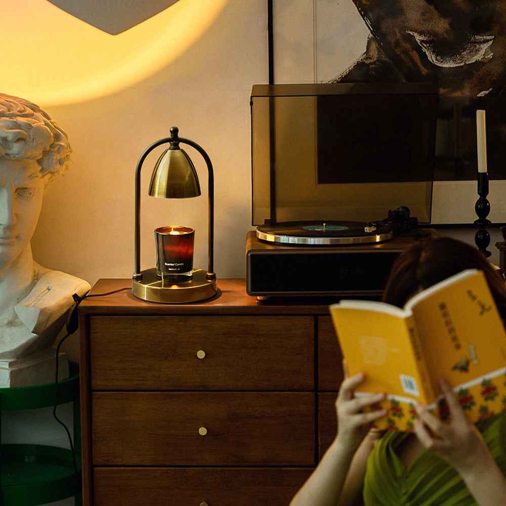 Candleton Elegant Iron Warming Lamp – Dimmable Timer for Safe Aromatherapy