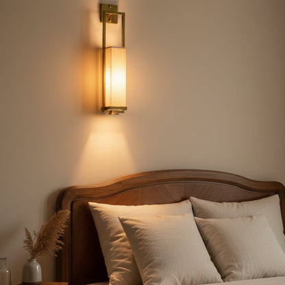 Cascading Chinese Wall Lamp – Elegant Fabric Sconce for Cozy Spaces