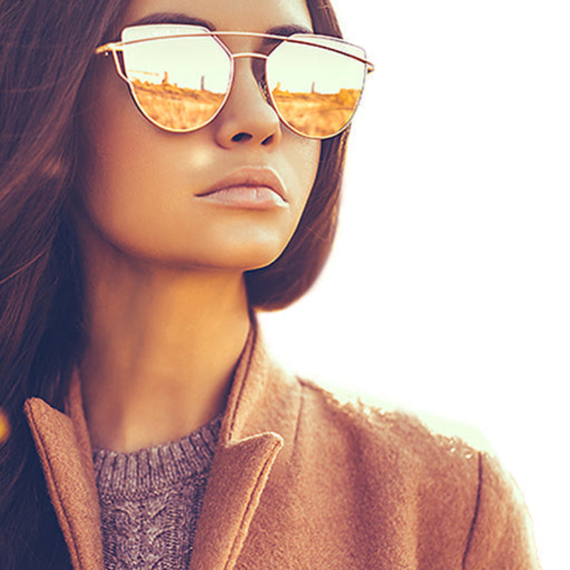 Oria Women's Cat Eye Sunglasses – UV400 Protection for Trendy Summer Looks