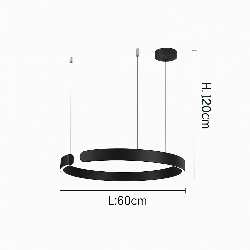 Celino Modern Black Pendant Light – Stylish LED Fixture for Elegant Home Decor