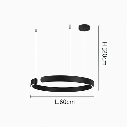 Celino Modern Black Pendant Light – Stylish LED Fixture for Elegant Home Decor