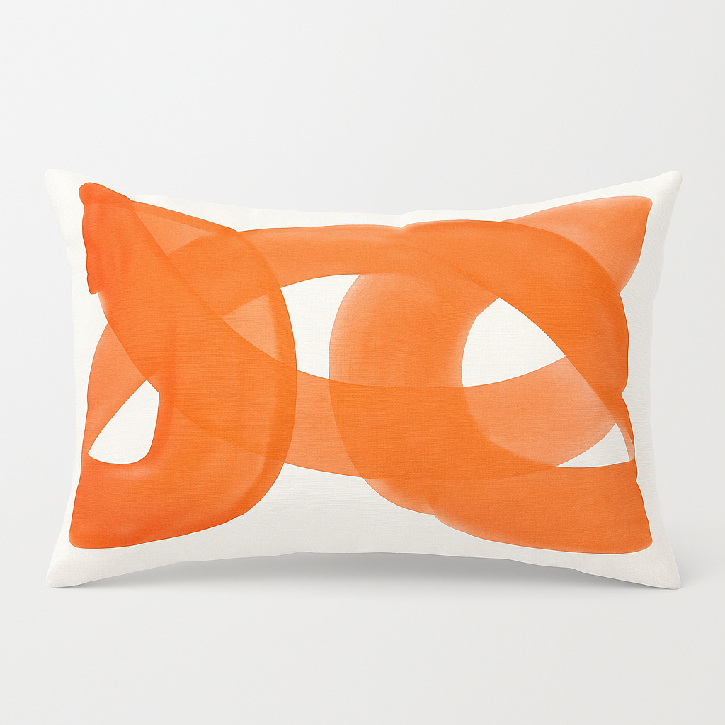 Eloria Modern Decorative Pillowcase – Geometric Design for Lumbar Support