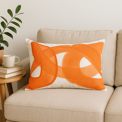 Eloria Modern Decorative Pillowcase – Geometric Design for Lumbar Support