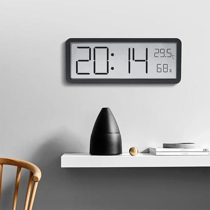 Rendol Home Digital Wall Clock – Large LED Display with Thermometer Function