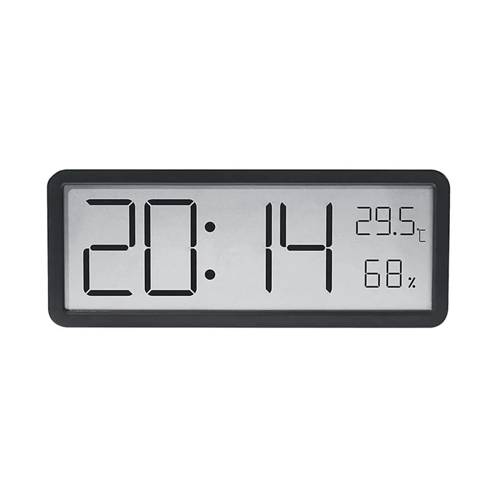 Rendol Home Digital Wall Clock – Large LED Display with Thermometer Function